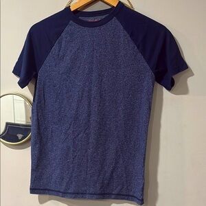 Boys Blue Varsity Tee Size Large